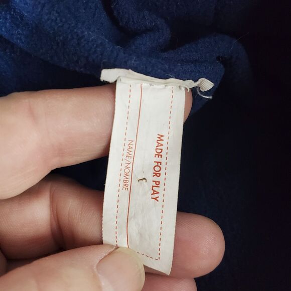 Trapper Aviator Hat Youth Med Faux Fur Blue Nylon Winter Gorpcore Ski Snow - Picture 6 of 6